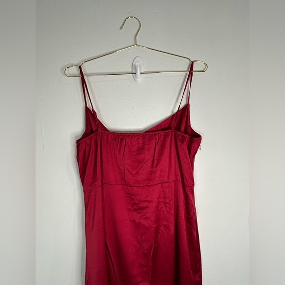 Unbranded Red Satin Cowl Neck Slip Dress - Size 2X - Picture 9 of 9